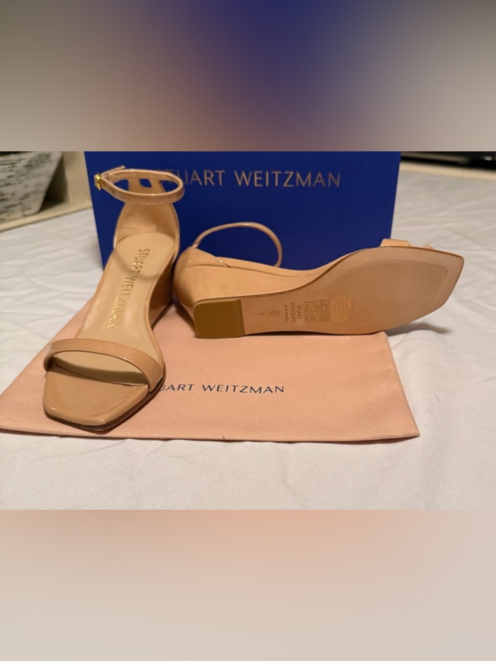 Stuart Weitzman Nudistcurve 50 Wedge Sz 6AA - Picture 6 of 6